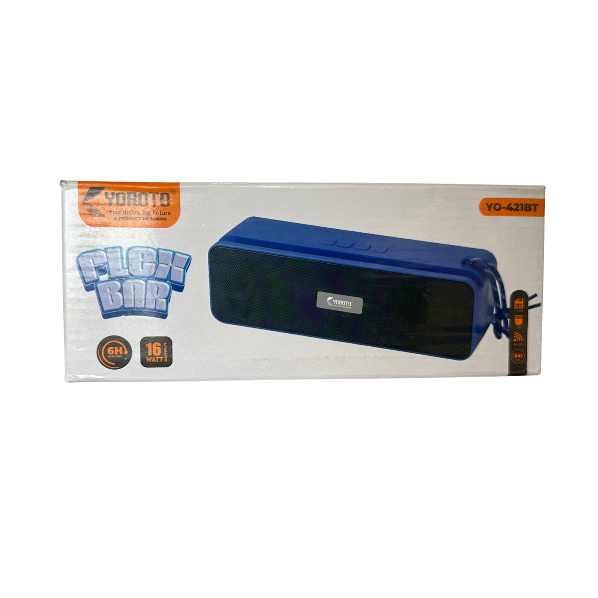 Yoroto YO-421BT Flox Bar Bluetooth Speaker – 16W Portable Wireless Speaker with 6 Hours Playback