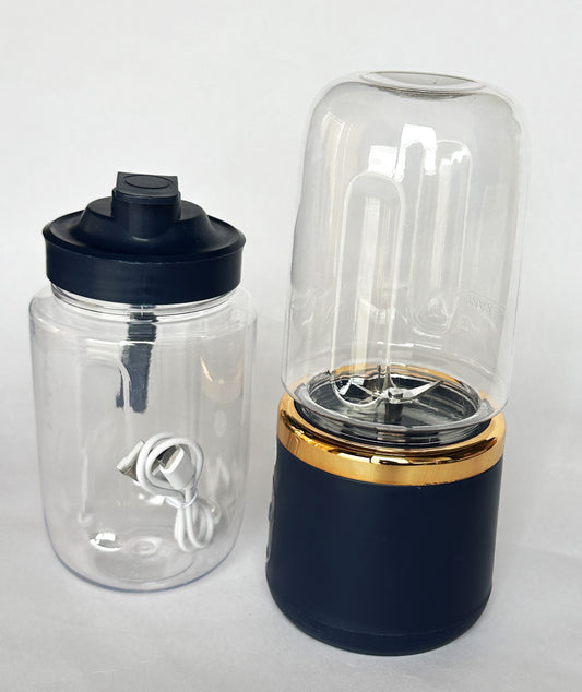Portable Mini Juicer 400ml × 2 – Multi-Function Rechargeable Blender Cup
