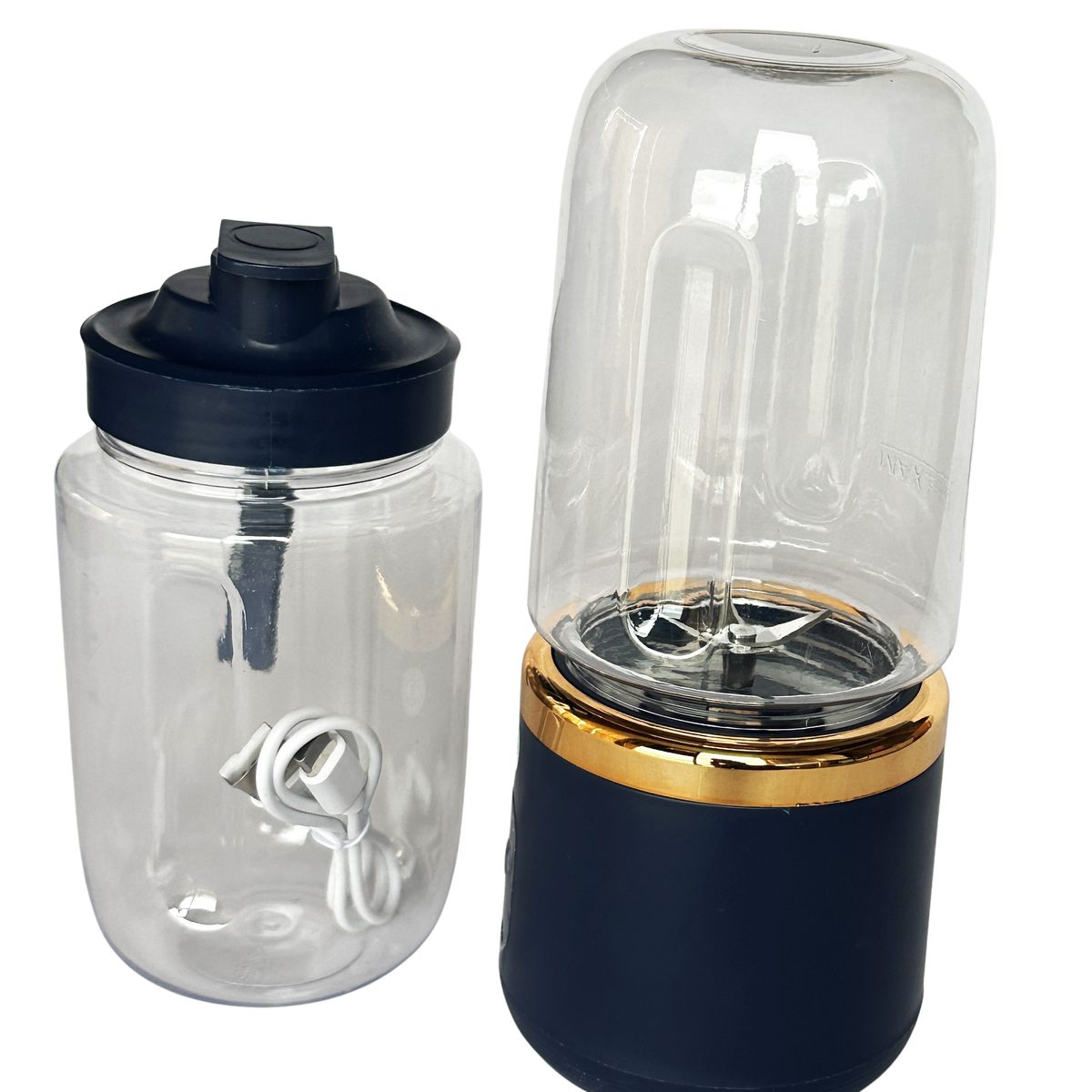 Portable Mini Juicer 400ml × 2 – Multi-Function Rechargeable Blender Cup