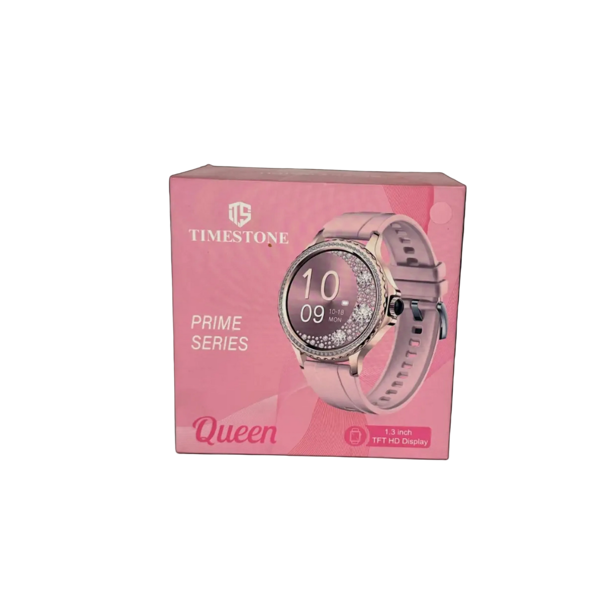 TIMESTONE Prime Series "Queen" Smartwatch (1.3" TFT HD Display, Black)