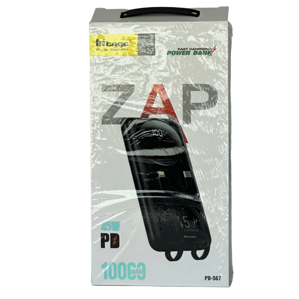 Hitage ZAP PB-567 10000mAh PD Fast Charging Power Bank