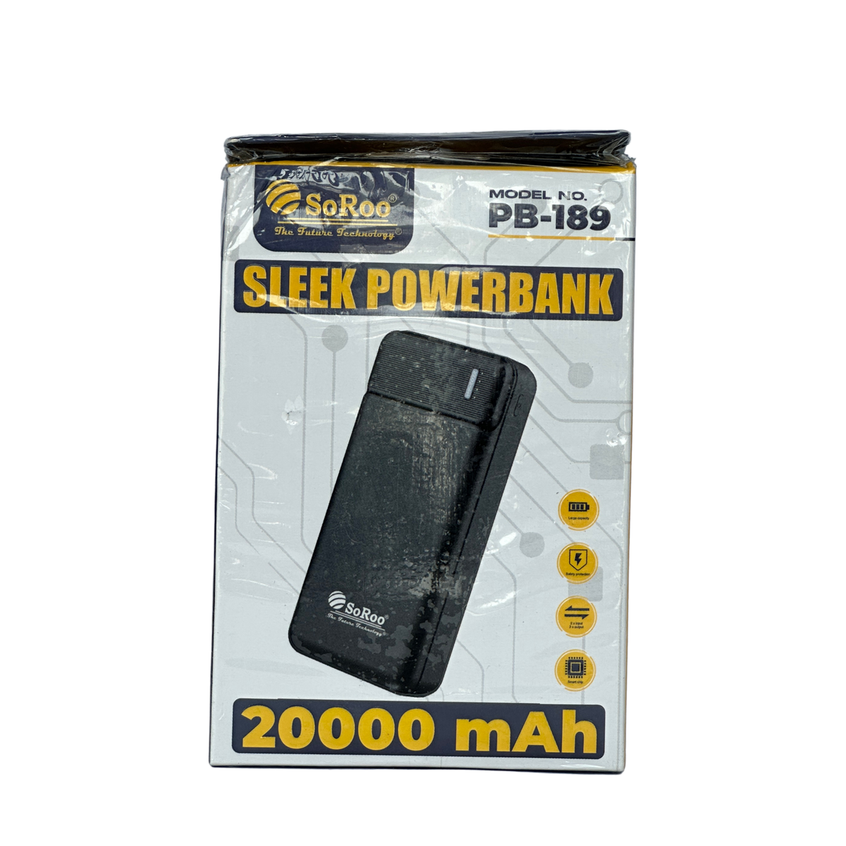 Soroo 20000mAh Power Bank – Dual USB Portable Fast Charging Power Bank